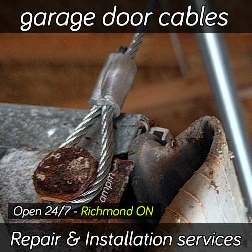 Garage door cable repair service in Richmond Ontario